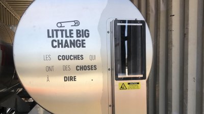 Ontex reusable and compostable diaper installation