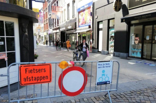 In 2020 werd er al eens een fietsverbod ingevoerd. Dat was toen een van de coronamaatregelen. Foto: Stijn Van de Sande