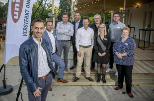 Archiefbeeld: het bestuur van Unizo, met links voorzitter Gert Vercammen.