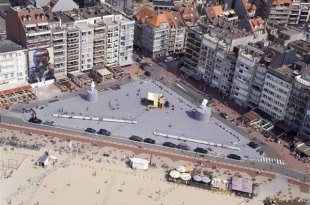 Knokke luchtzicht mooie foto Rubensplein