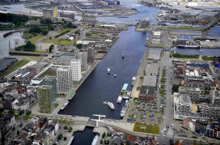 ANTWERP HARBOR AERIAL VIEW