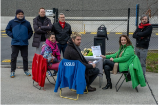 Decathlon Willebroek vakbondsactie