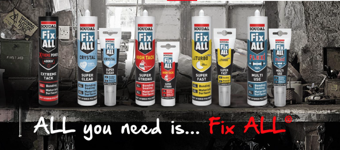 HET PRODUCT. Fix ALL van Soudal: “Eén product voor alle klussen” - Made in