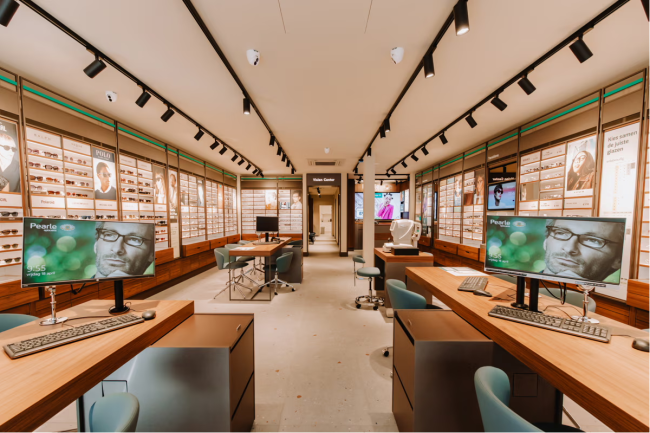 Interieur heropende Pearle in Leuven