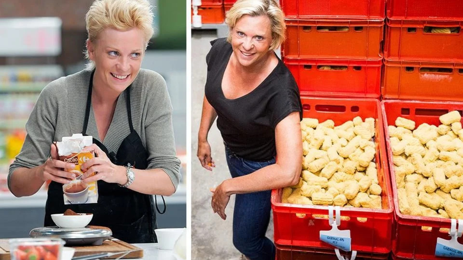 Daphne Aers tijdens ‘De beste hobbykok van Vlaanderen’ in 2010, en nu