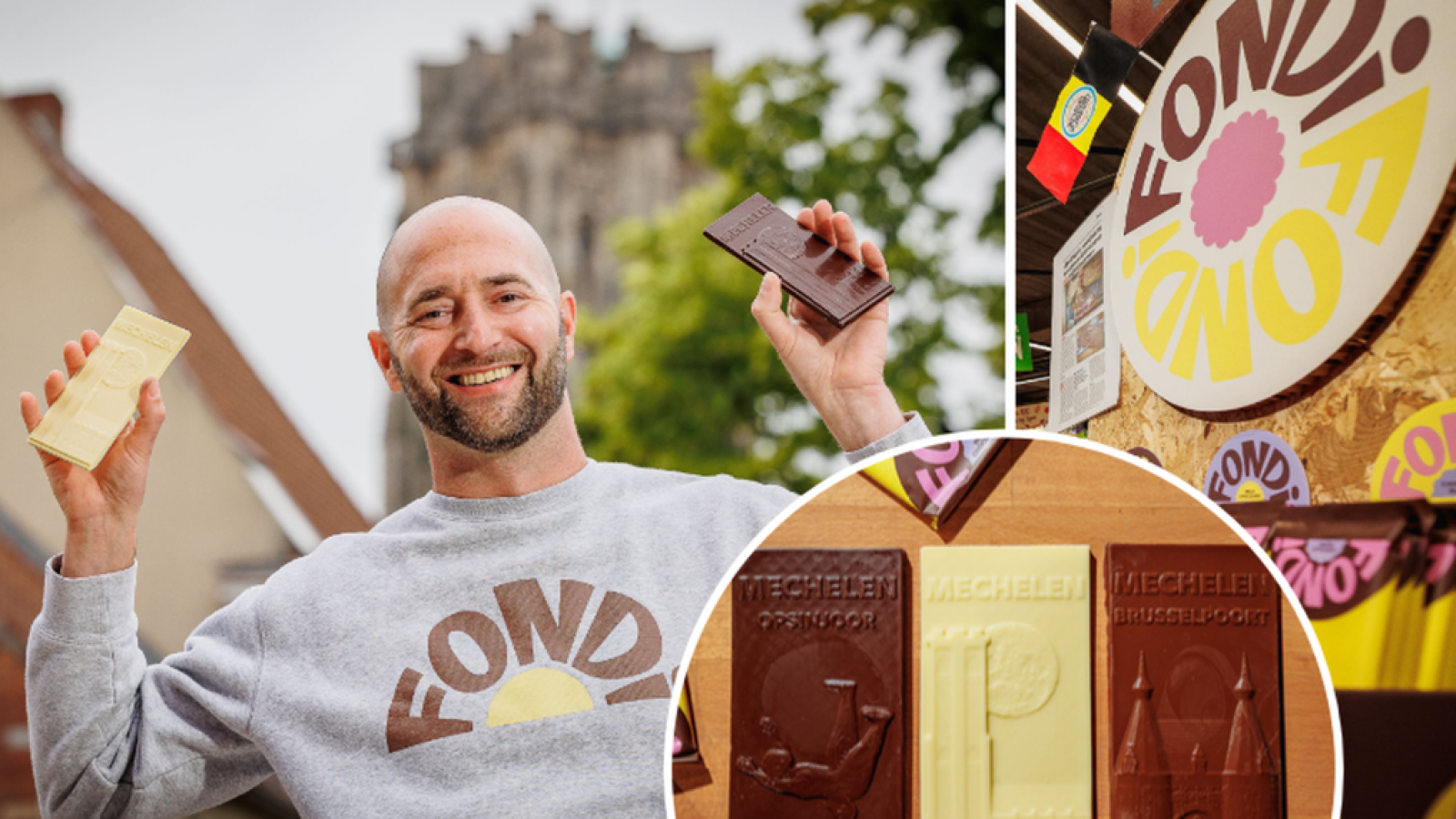 Fondi maakt chocolade met Mechelse monumenten
