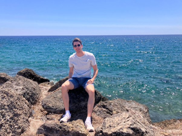 Jeroen Vandenwyngaert op vakantie