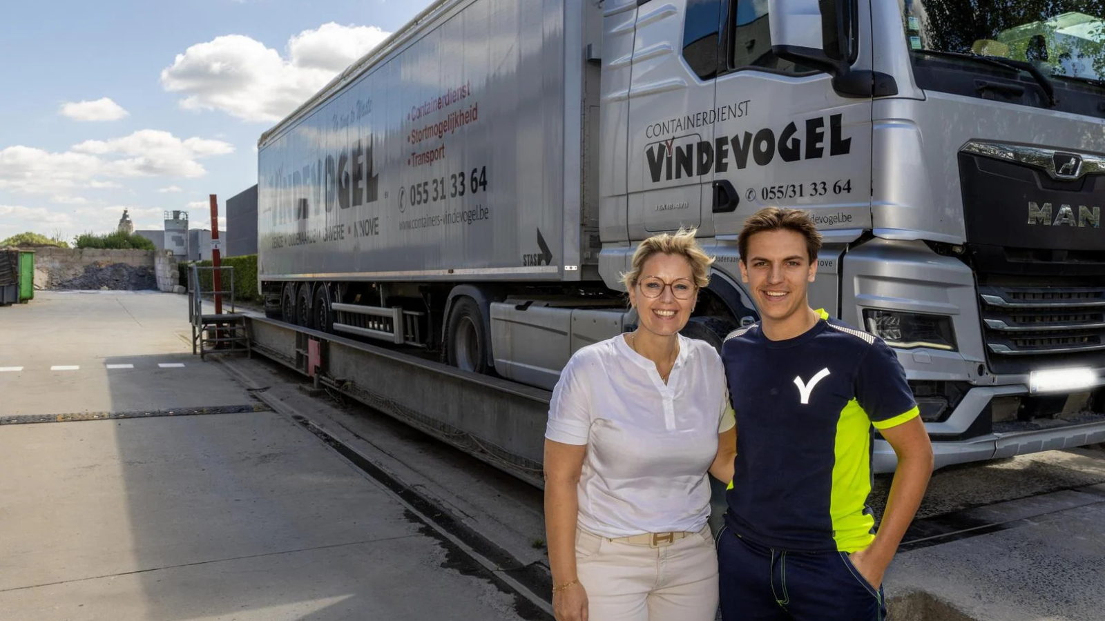 Mieke Goemare met zoon Lucas