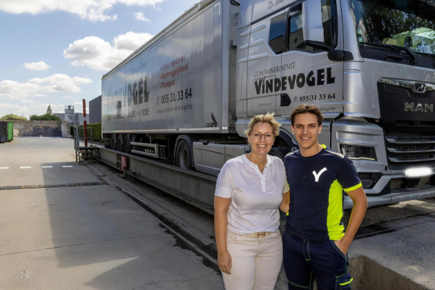Mieke Goemare met zoon Lucas