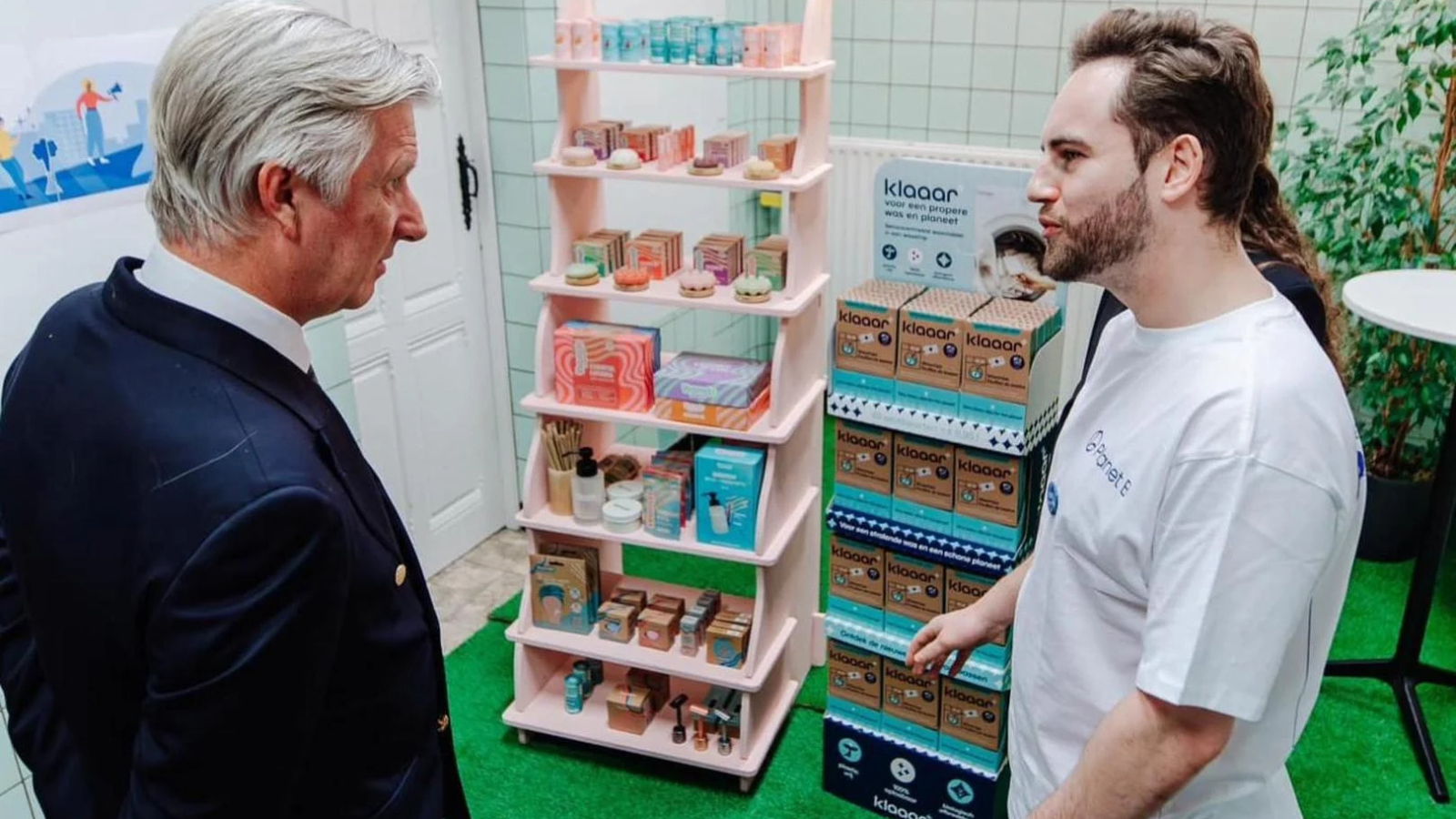 Oprichter Tibbe Verschaffel kon eerder zijn bedrijf ook al aan Koning Filip voorstellen