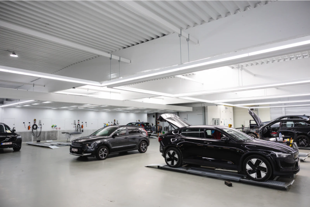 De nieuwe carrosserie van Vermant in Mechelen.