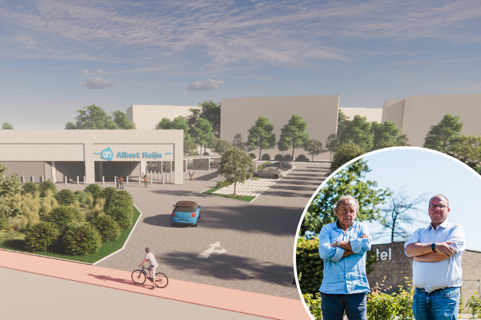 Albert Heijn wil 86ste winkel openen aan Schotense Sluizenstraat: met doe-het-zelfmarkt Hubo als buu