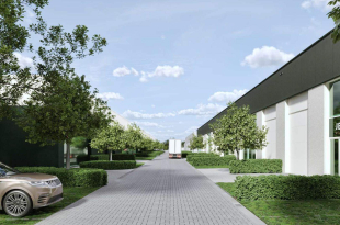 De projectontwikkelaar voorziet veel groen tussen de vier voorziene verzamelgebouwen