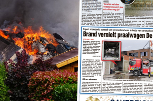 In 2018 ging een loods in de Vijverwegel in Melle in vlammen op