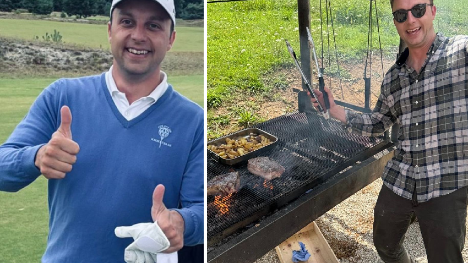 Charles Roelants voelt zich in zijn sas op het golfterrein.