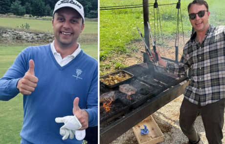 Charles Roelants voelt zich in zijn sas op het golfterrein.