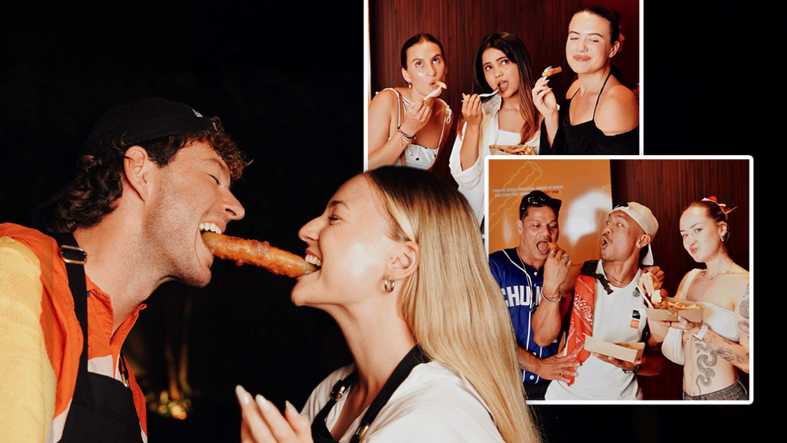 Frituur op Bali Nikki en Kyle