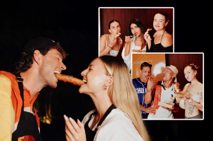 Frituur op Bali Nikki en Kyle