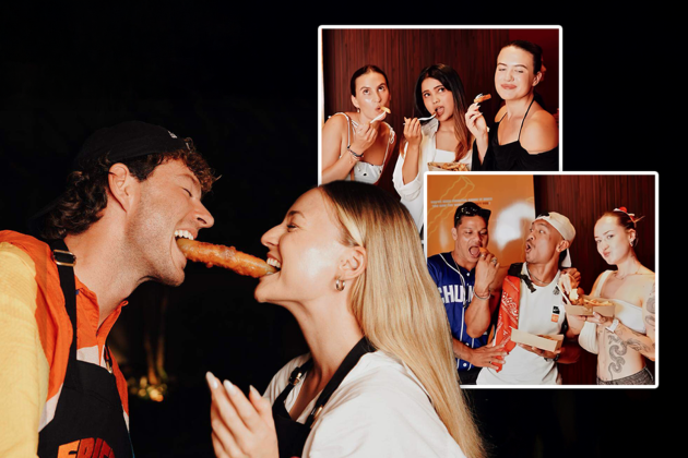 Frituur op Bali Nikki en Kyle