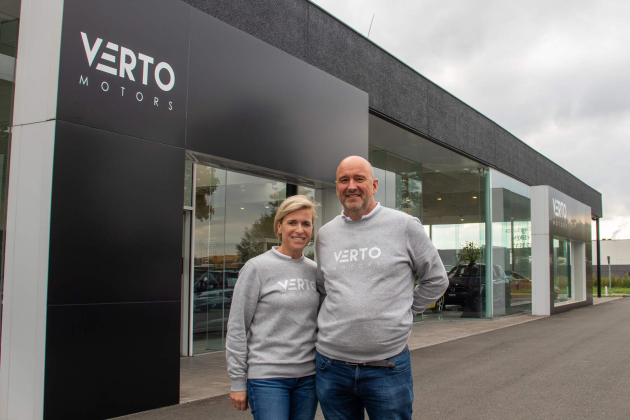 Het echtpaar Ellen Himschoot en Tom Versprille van Verto Motors