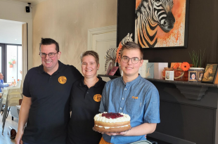Koffiehuis Oranje Zebra Geel Flor