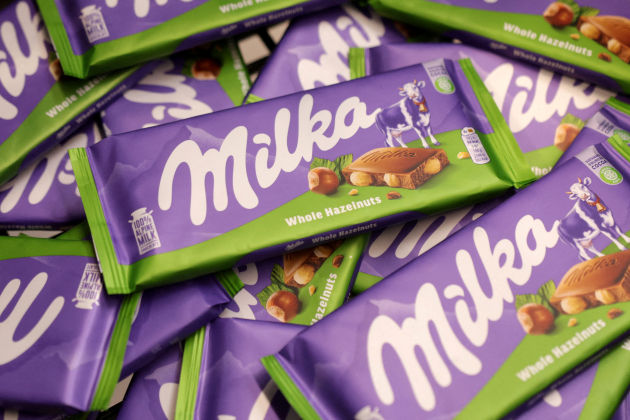 FILE PHOTO: Milka products are displayed in a supermarket