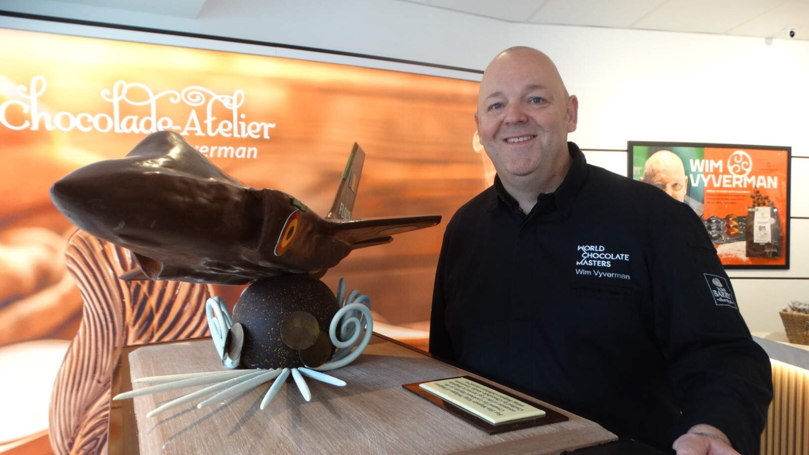 Chocolatier Wim werkte drie maanden lang aan het gevechtsvliegtuig
