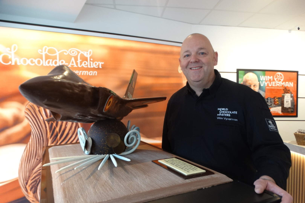 Chocolatier Wim werkte drie maanden lang aan het gevechtsvliegtuig