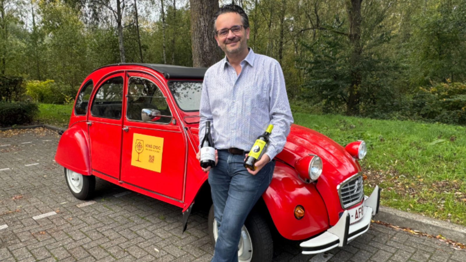 Bart Wouters uit Bornemn start met Vins d'Oc een kleinschalige wijnhandel.
