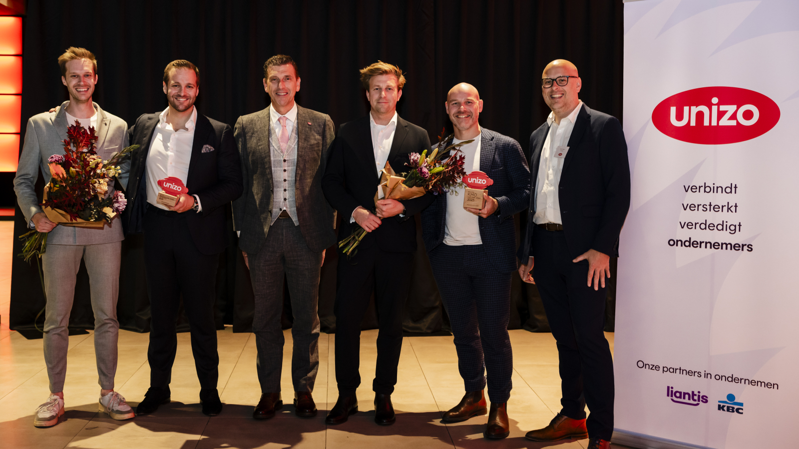 Winaars (beloftevolle) KMO van het Jaar 2025 + directeur Jo De Rycke