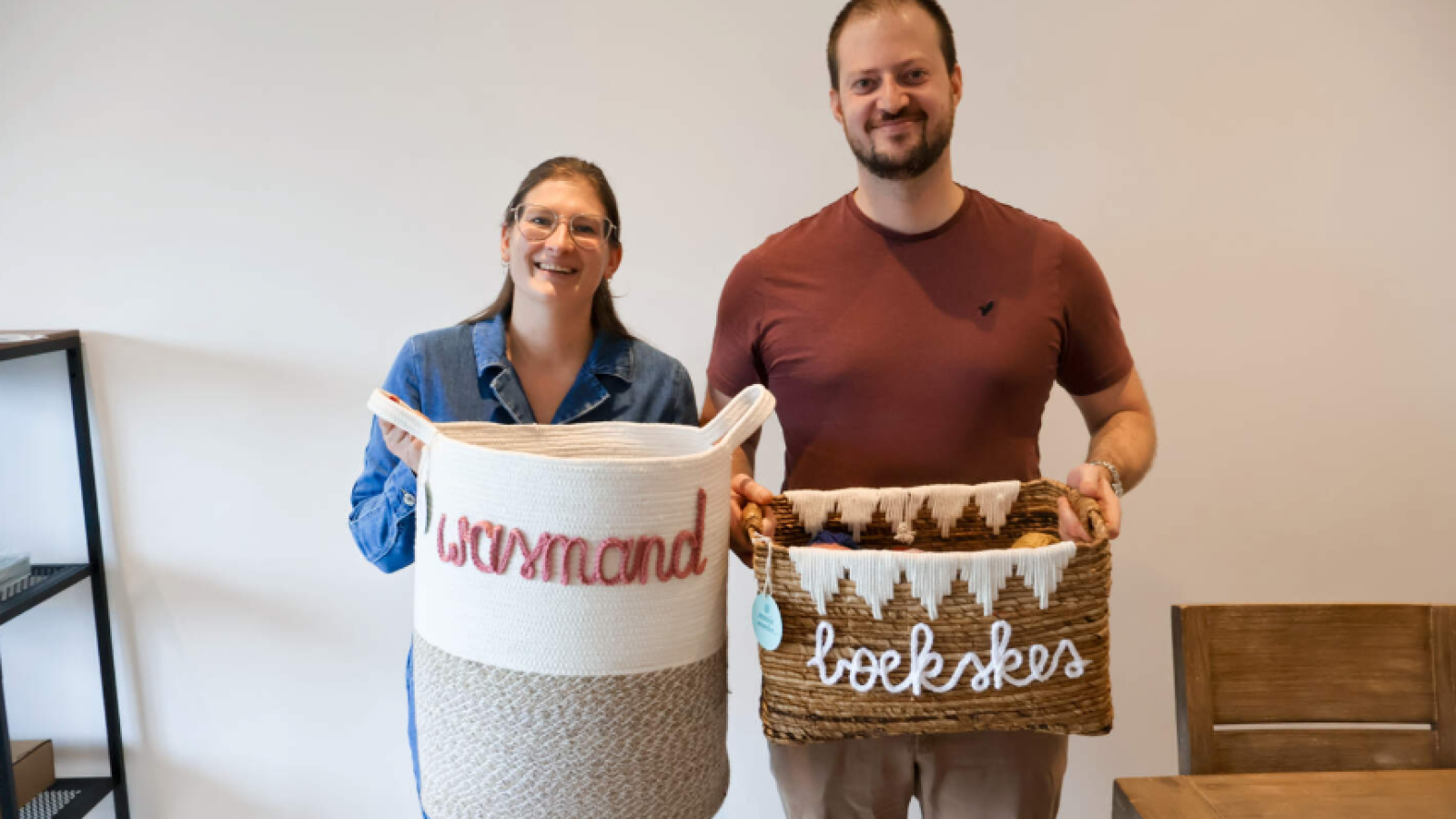 Klaartje en Kevin stapten samen in het avontuur van hun eigen webshop, Mooie Manden.