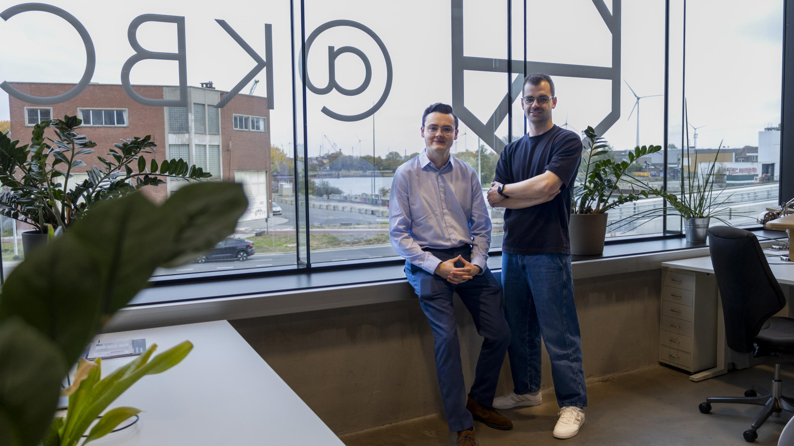 Matthew Spencer en Thomas Cambier, oprichters van FlockScore