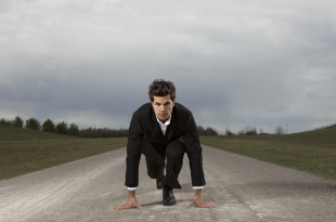 Businessman in Poleposition