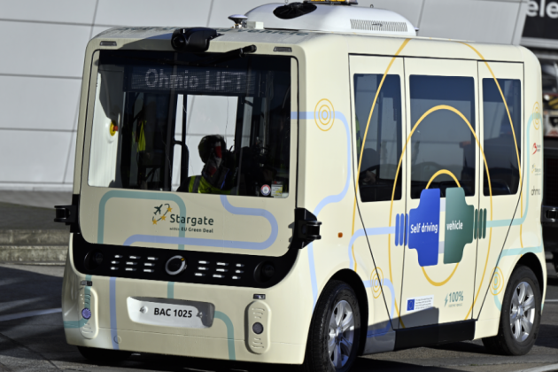 Ohmio-busje op Brussels Airport