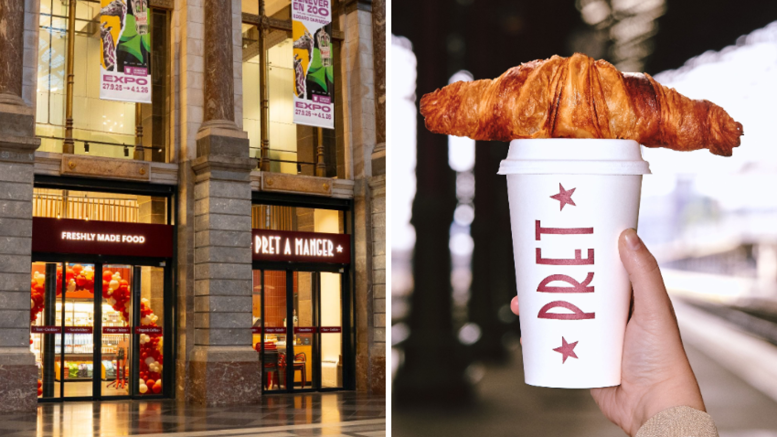 Pret A Manger opent eerste vestiging in Vlaanderen in Antwerpen-Centraal