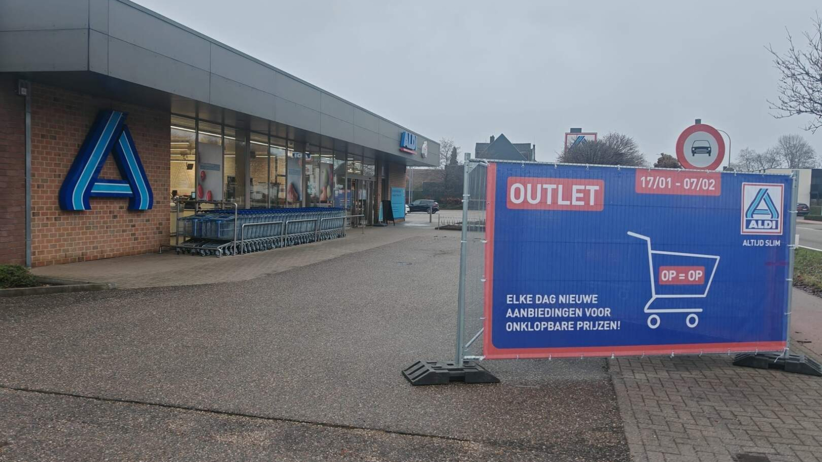 Aldi opent tijdelijke outlet in voormalige winkel in Veerle-Laakdal