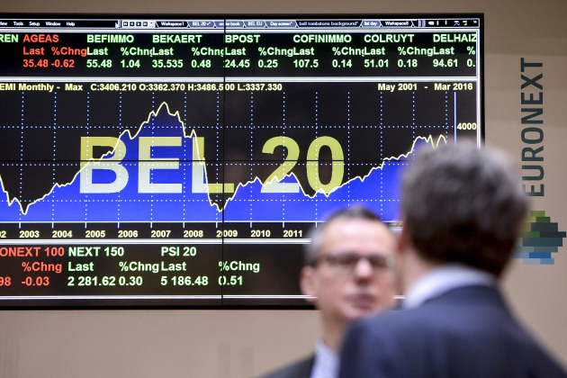 STOCK EXCHANGE BELL CEREMONY 25 YEARS BEL20