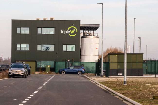 De fabriek van Triple W in de Antwerpse haven