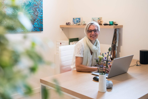 Psychologe en kunstenares Griet Geeraert