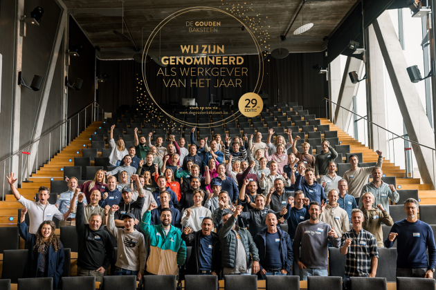 Juvah bij laatste 3 voor ‘Werkgever van het jaar’ bij de Gouden Baksteen