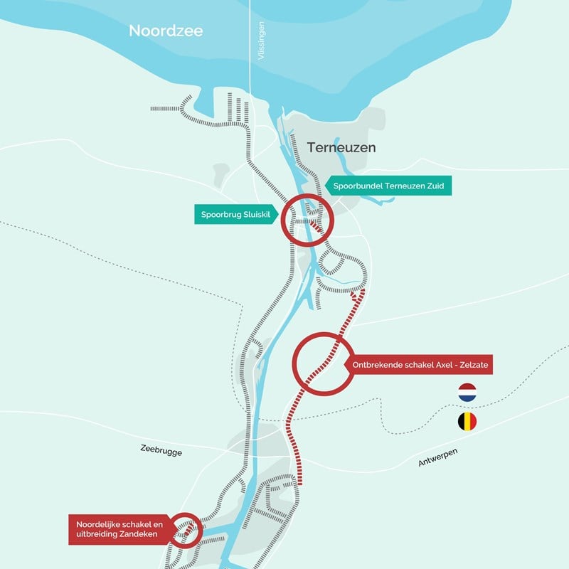 Uitblijven van investering in goederenspoor Gent-Terneuzen leidt ook in Zeeland tot frustratie