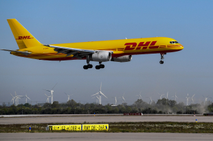 The DHL courier company’s Boeing
