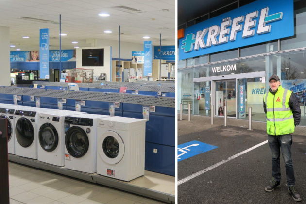 De winkel van Krëfel in Schoten moet binnenkort dicht