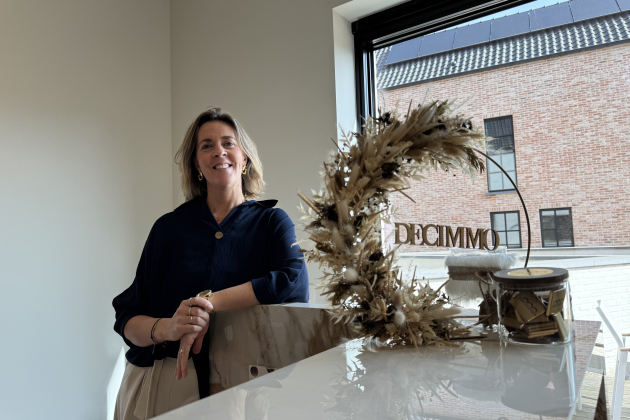 Jasmine Tegenbos, zaakvoerster van Decimmo Vastgoed.