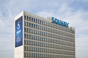 BELGIUM SOLVAY ILLUSTRATION BUILDING LOGO