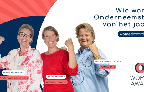 De drie finalisten van de WOMED award 2026