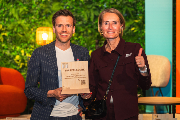Johan Krijgsman (CEO Era Real Estate) en Kathleen van Beveren (COO Alfabet)