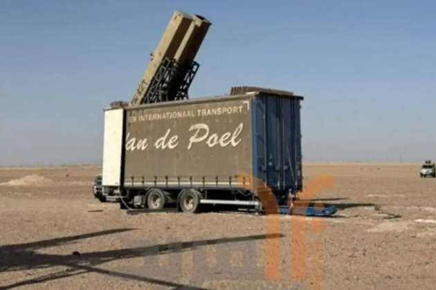 Oude trailer van Kempense transportfirma omgevormd tot lanceerplaform voor raketten