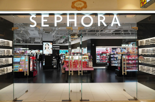 The entrance of a Sephora store at Global Harbor, showcasing