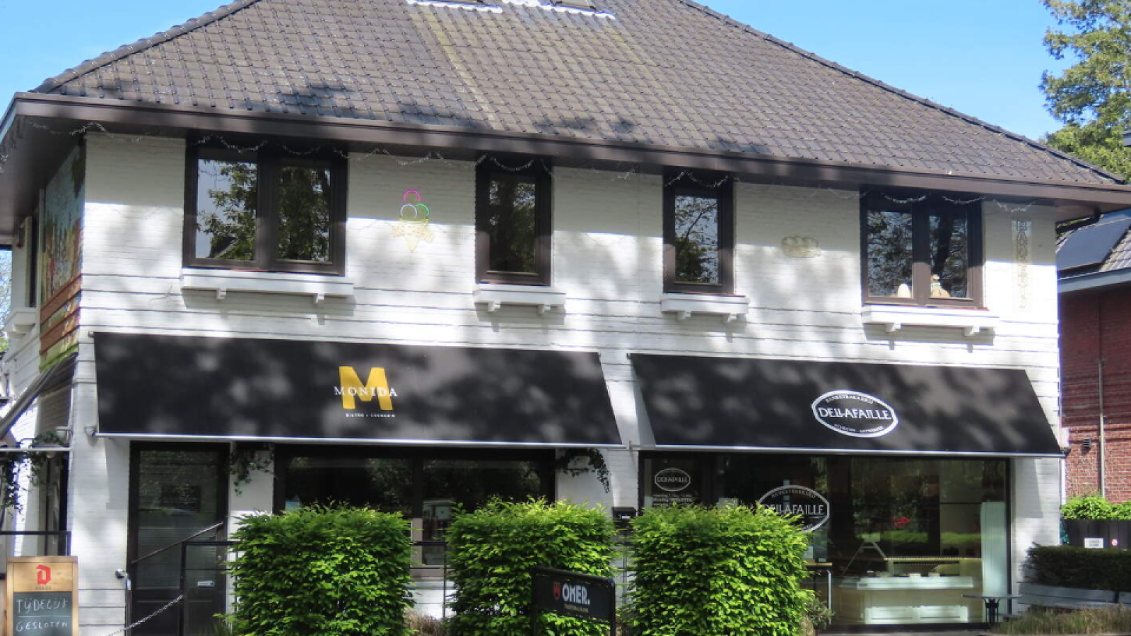Brasserie Monida op de hoek van de Sint-Jozeflaan en de Max Temmermanlaan in Heide is failliet.